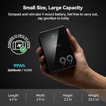 Amazon.com: SMALLRIG V Mount Battery, 99Wh / 6800mAh V Mount