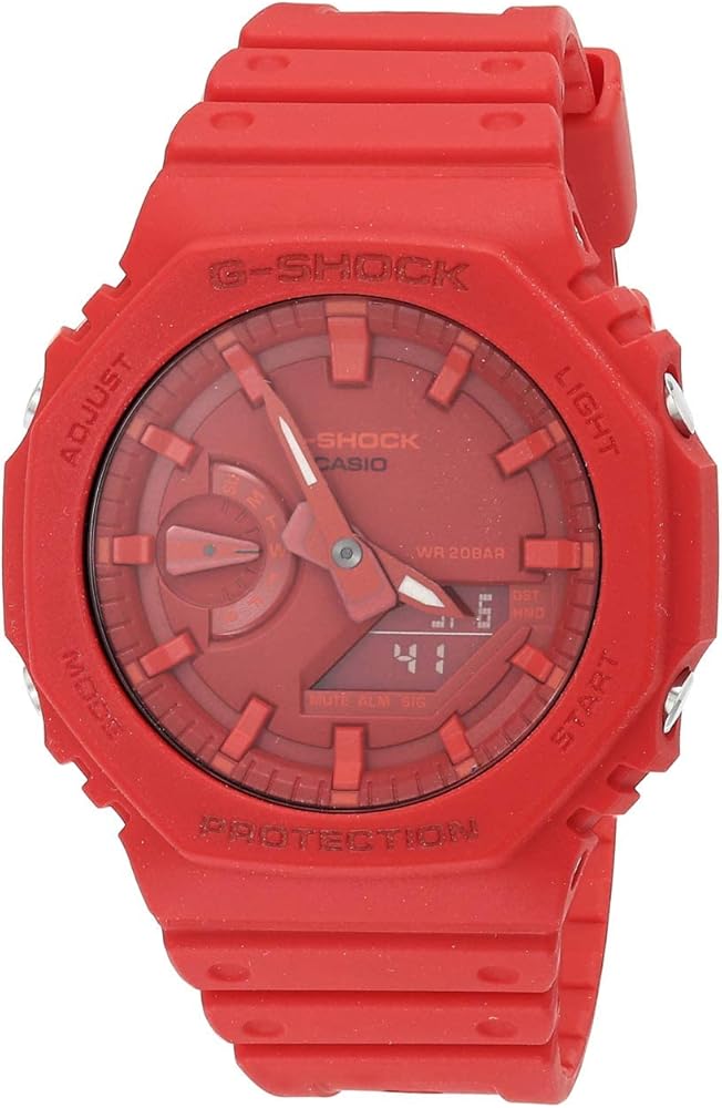 Amazon.com: G-Shock GA-2100-4A Red One Size : Clothing, Shoes