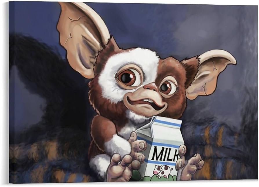 Amazon.co.jp: アートパネル グレムリン ギズモ キャンバス絵画 アート