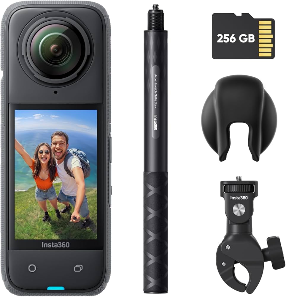 Amazon | Insta360 X4-8K防水360度全景カメラ、ウェアラブルカメラ、4K