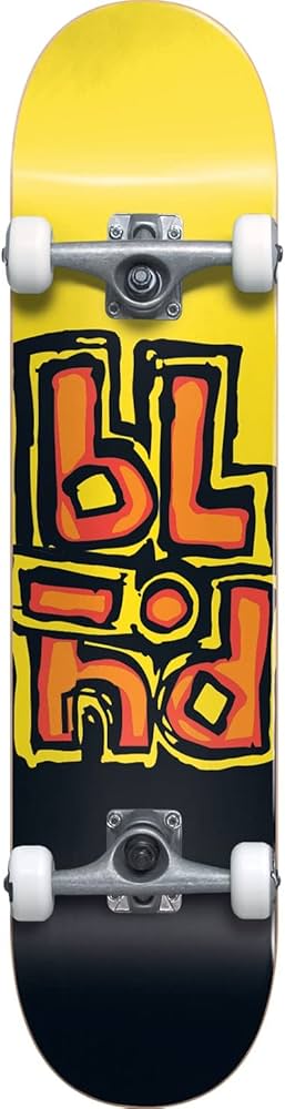 Amazon | Blind Skateboards OG スタックドブラック/イエロー ミッド