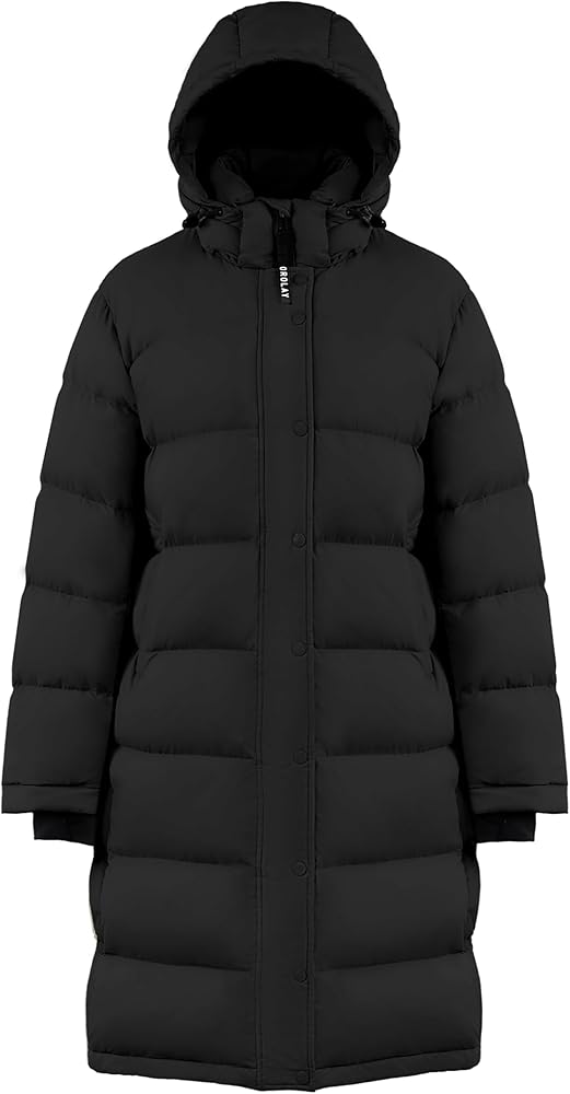 Amazon.com: Orolay Women's Long Down Jacket Detachable Hooded