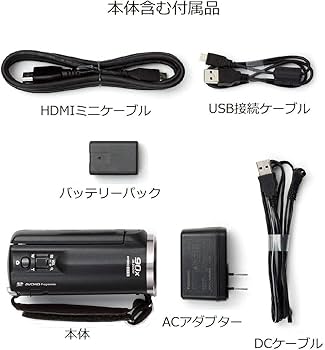Amazon.co.jp: Panasonic HC-V360MS-K HD Camcorder, V360MS, 16GB
