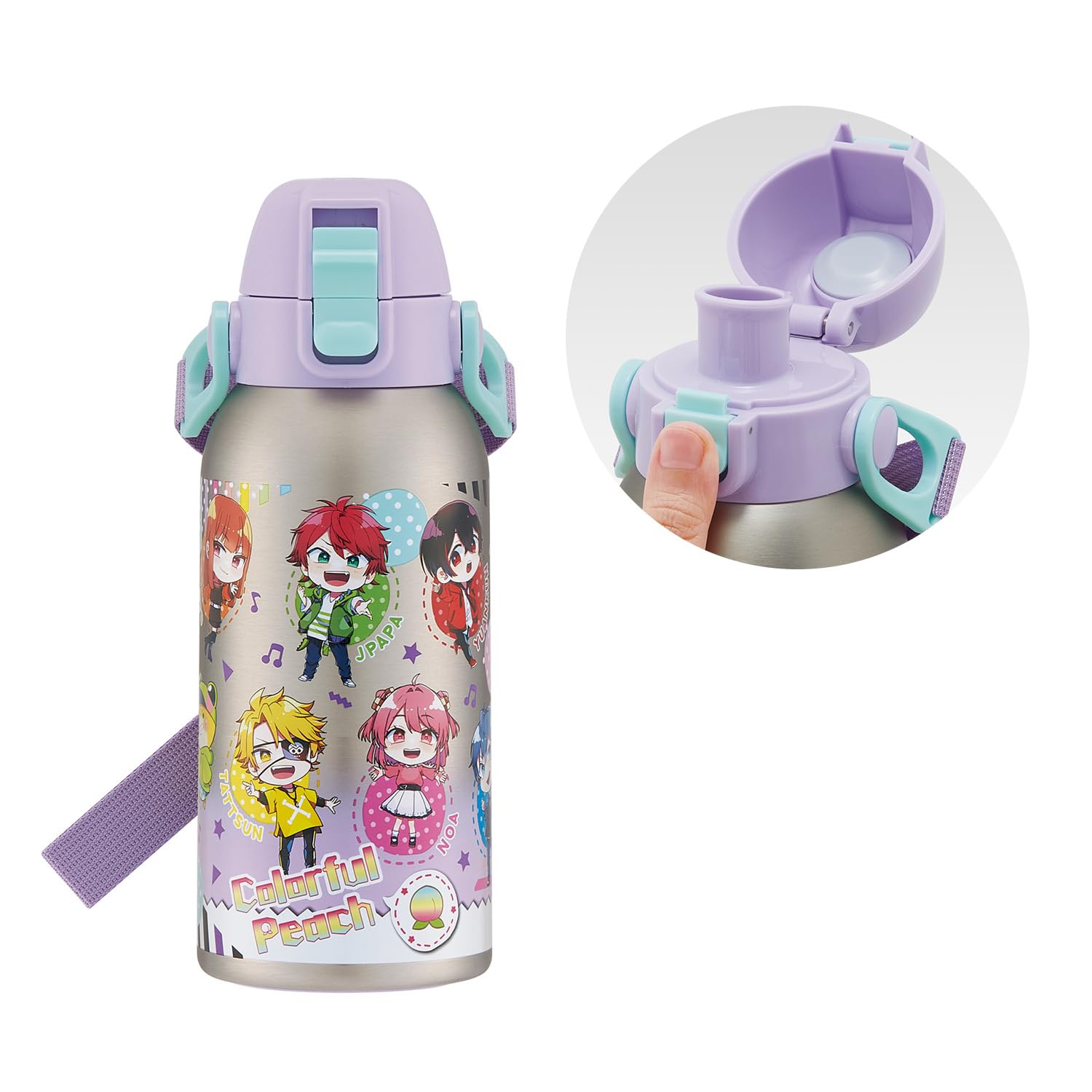 Amazon.co.jp: スケーター(Skater) 水筒 子供用 直飲み 600ml カラフル