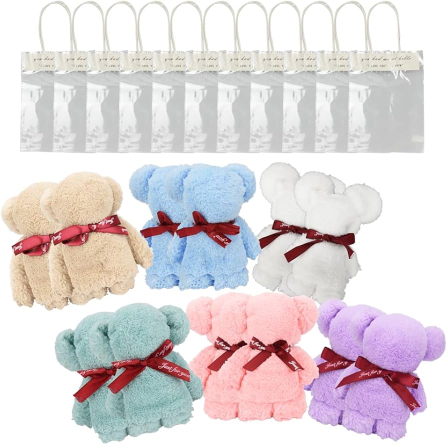 Amazon｜rurumomo106 クマさんタオル プチギフト 贈り物 景品 手作り