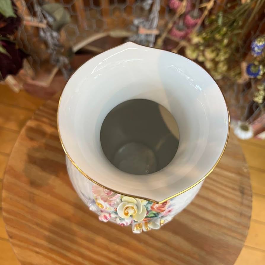 Amazon.co.jp: マイセンアップリケベース花瓶21㎝BOX付き : ホーム