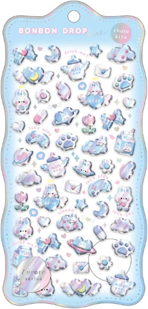 Amazon | クーリア シール ボンボンドロップシール（オーロラ