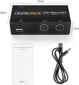 Amazon.co.jp: USB MIDIホストボックス MIDIインターフェイスからMIDI