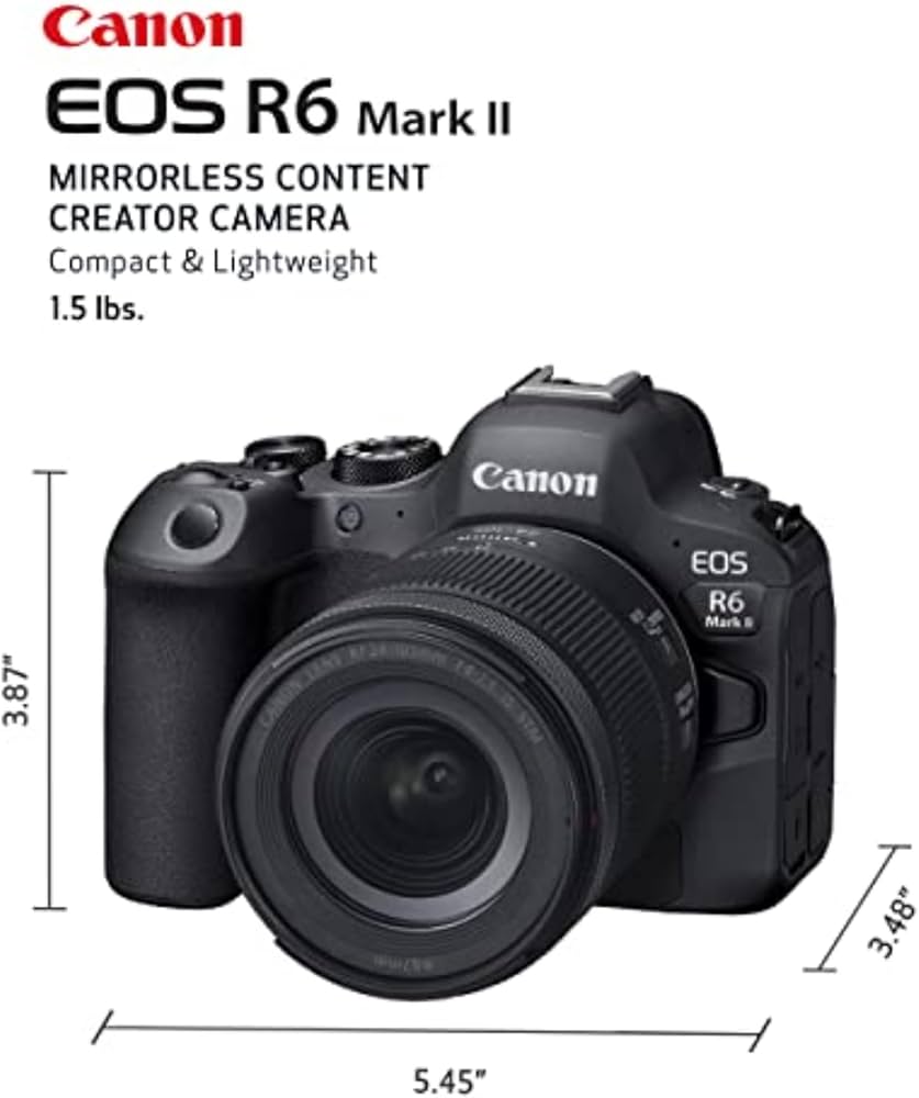 Amazon Canada: Canon EOS R6 Mark II Mirrorless Camera RF24-105mm