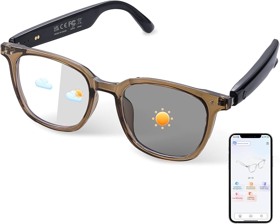 Amazon.com: AI Smart Glasses for Men & Women, AI-Powered By