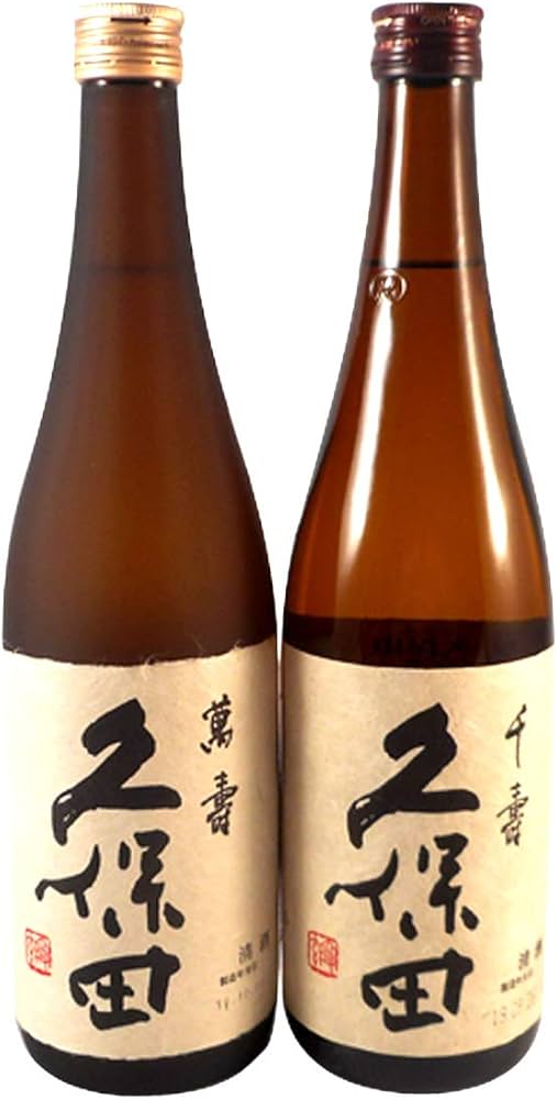 Amazon.co.jp: 久保田セット 久保田 萬寿＆千寿 1800ml 2本 誕生日