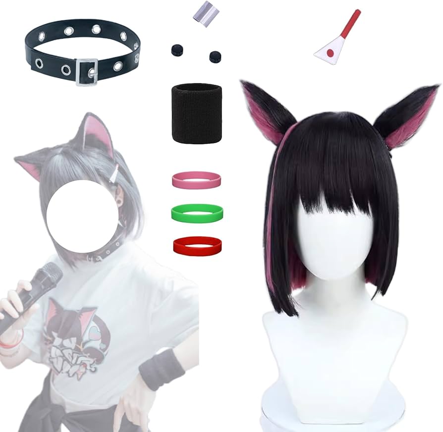 Amazon | CHIASA 杏山カズサ バンド コスプレウイッグ 偽耳付き