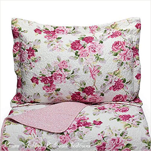 Amazon.co.jp: ローラアシュレイ ベッドカバー ピンクローズ ベッド