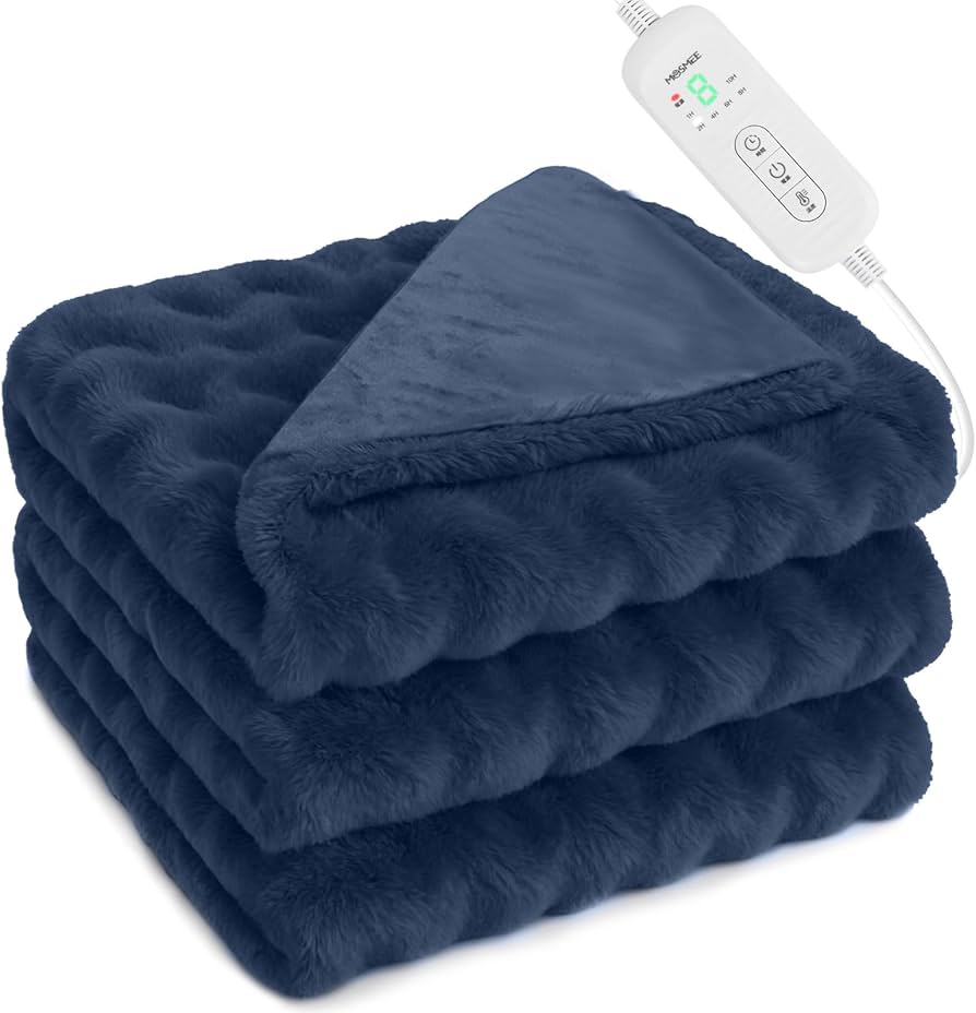 Amazon.co.jp : MOSMEE 電気毛布 【2025AI 自動温度調整+表面兎毛調+