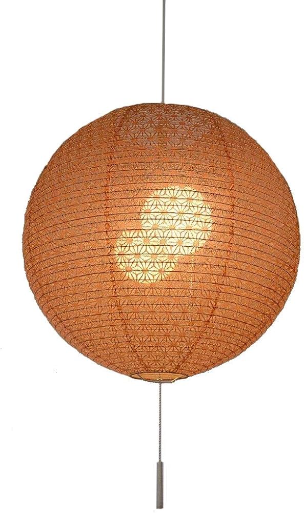 Amazon | 彩光デザイン 和風照明 和紙照明 彩光 2灯ペンダントライト
