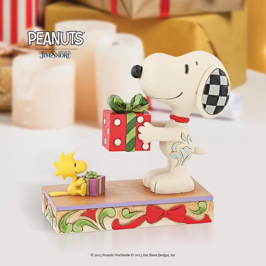Amazon.co.jp: Enesco Jim Shore ピーナッツ スヌーピーとウッド