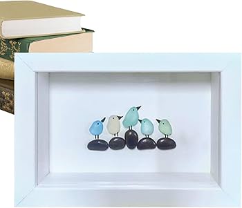 Amazon.co.jp: シーグラスアートフレーム、額入り海岸アート、ビーチ