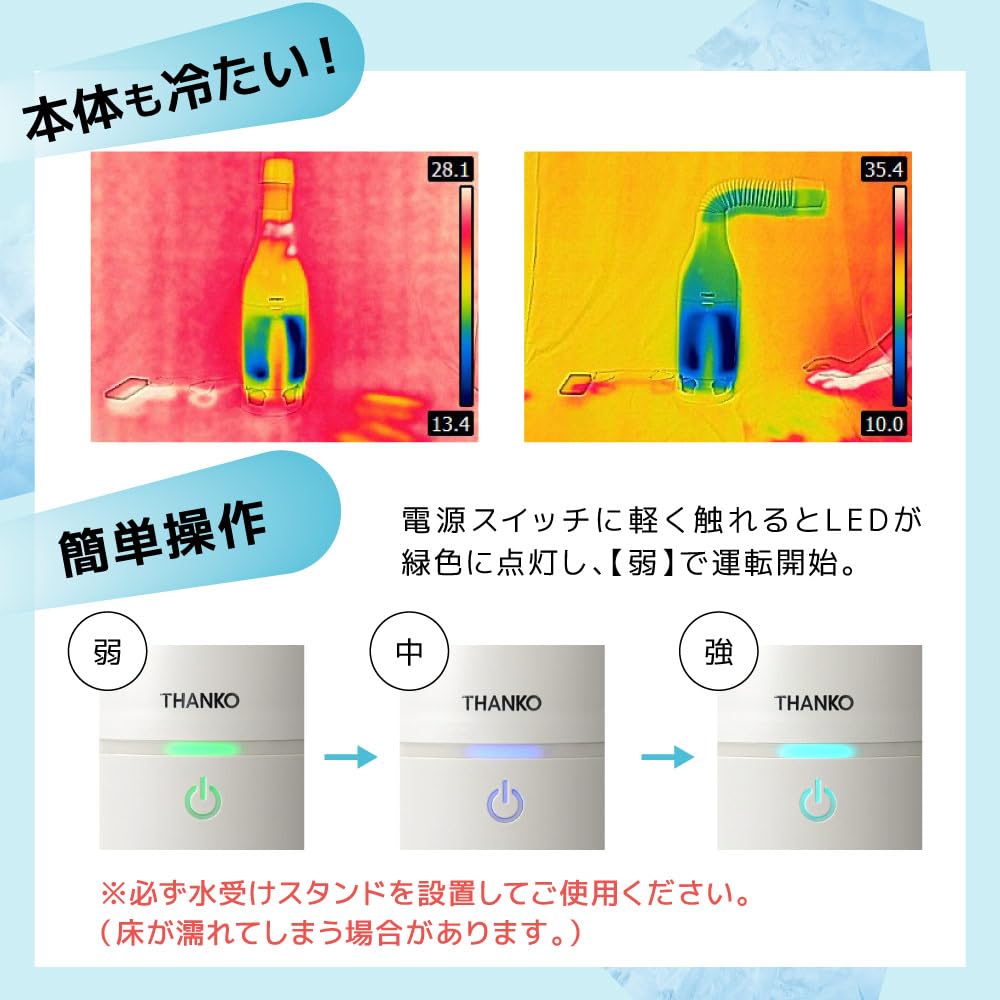 Amazon | THANKO クーラーファン 扇風機 排熱なし スポットクーラー