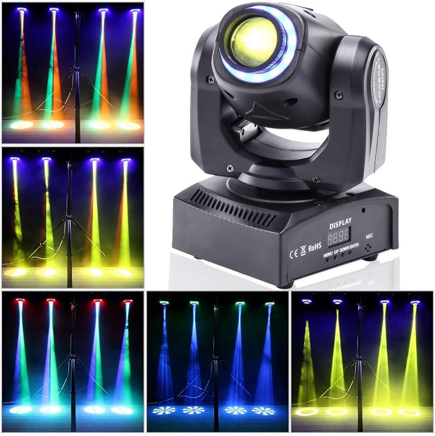 Amazon | U`King 50W ムービングヘッドライト ステージライト LED 舞台