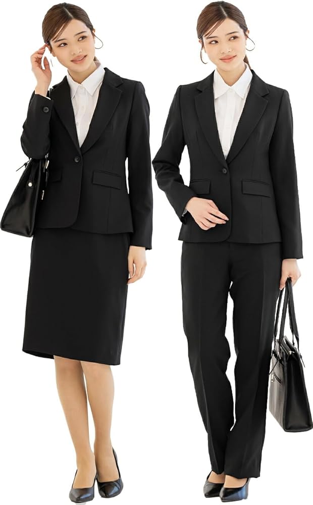 Amazon | [アッドルージュ] スーツ レディース 3点セット 上下セット