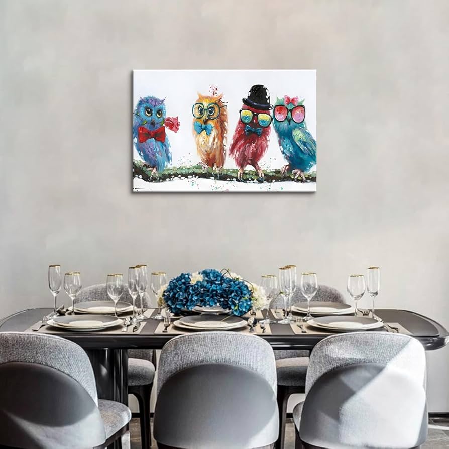 マッティピックヤムサ オウル ふくろう 壁掛け 北欧 アート 絵画