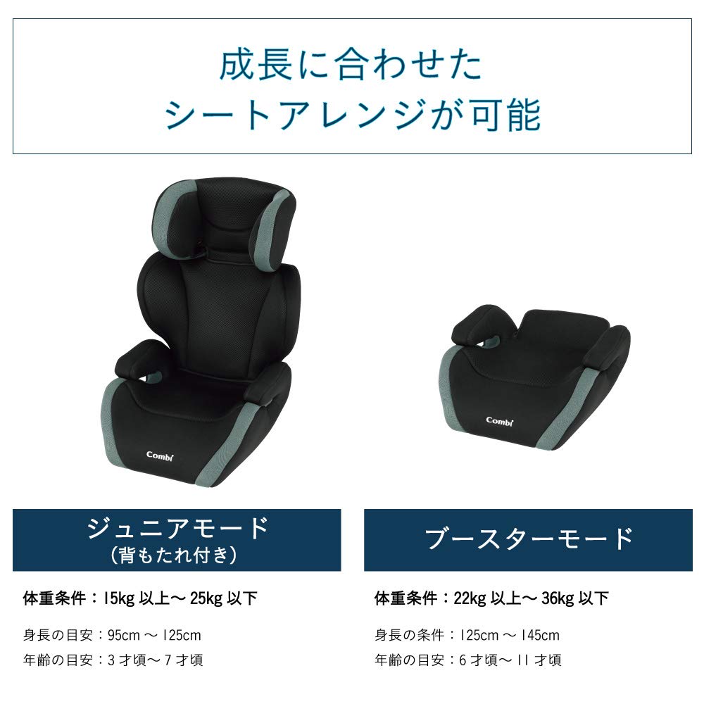 Amazon | コンビ シートベルト固定 ジョイキッズ FK メッシュブラック