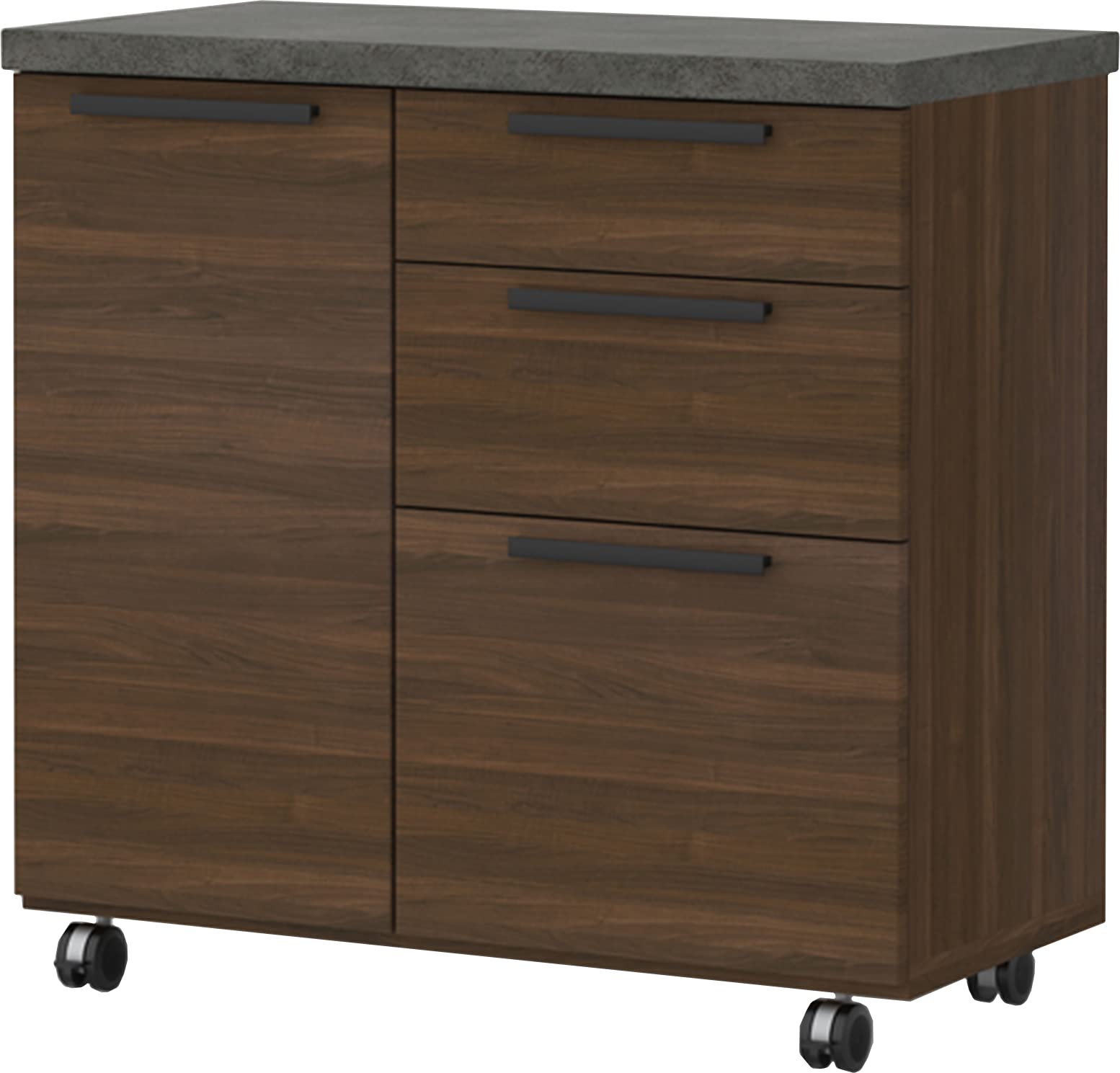 Amazon｜パモウナ(Pamouna) 食器棚 キッチンカウンター 幅90×奥行47.2