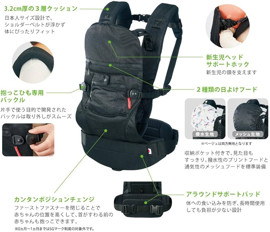 Amazon.co.jp: angelette アンジェレッテ クアトロエアー 3.2 抱っこ