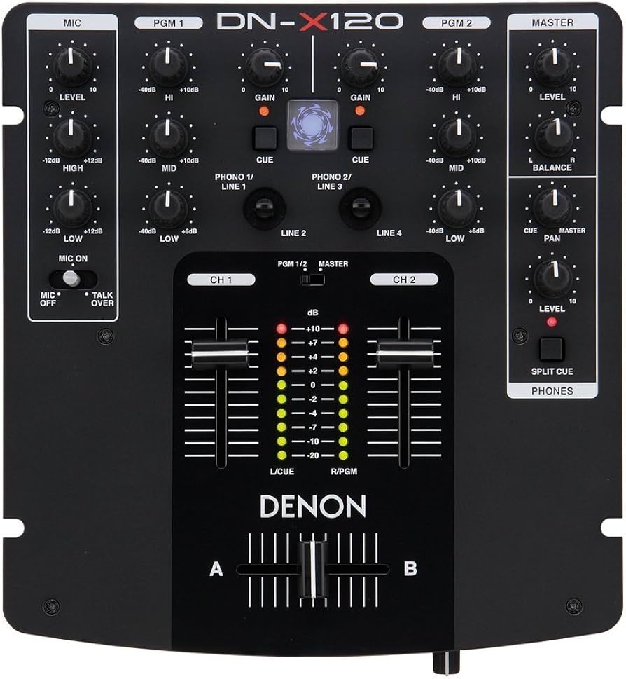 Amazon | DENON DN-X120 DJミキサー ブラック | DJミキサー | 楽器