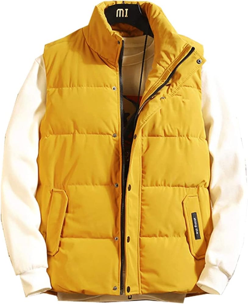Amazon.co.jp: [イダク] メンズ ダウンベスト 立ち襟 超軽量 防寒
