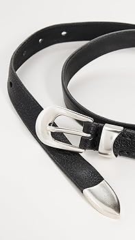 Amazon.com: Our Legacy Men's Leather Belt, Black Leather, 70