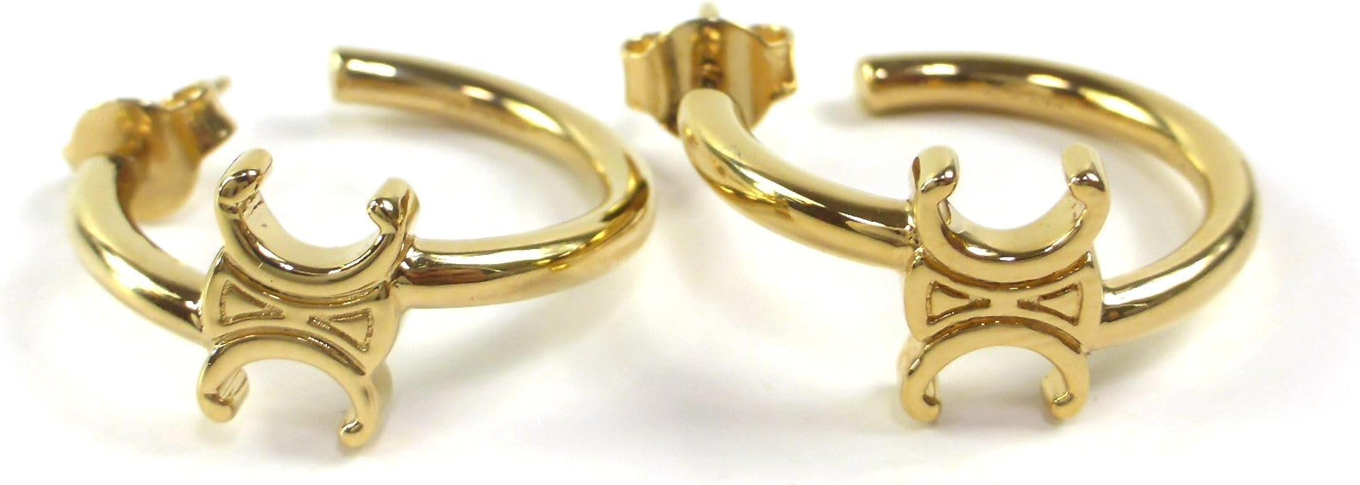 Amazon | [セリーヌ] フープ ピアス トリオンフ アシンメトリック460RD