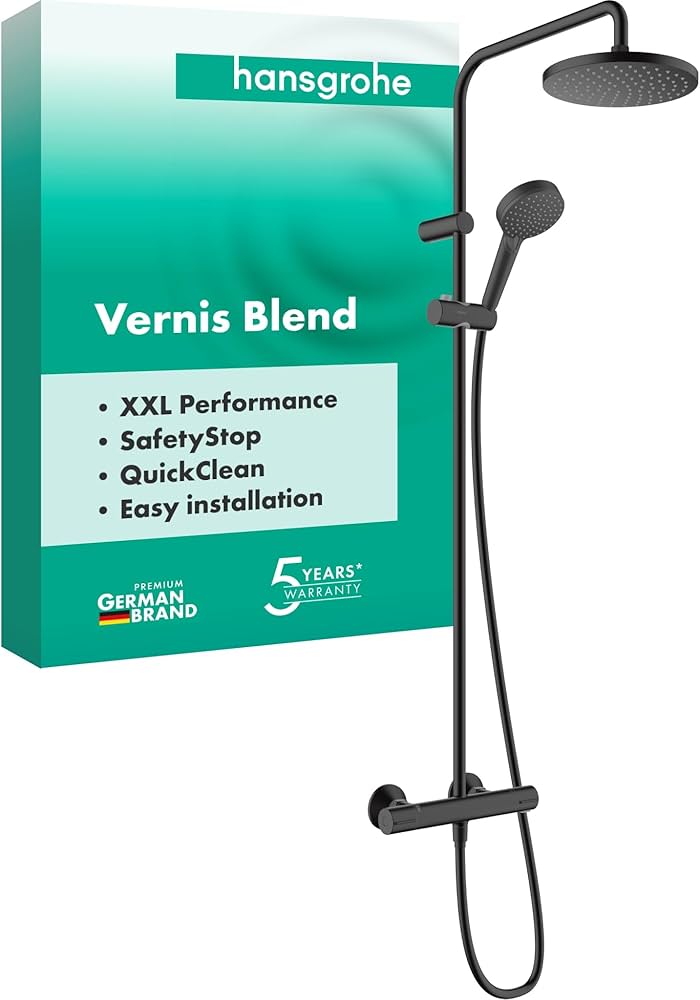 Amazon.com: Hansgrohe Vernis Blend - Rainfall Shower Head (⌀ 205