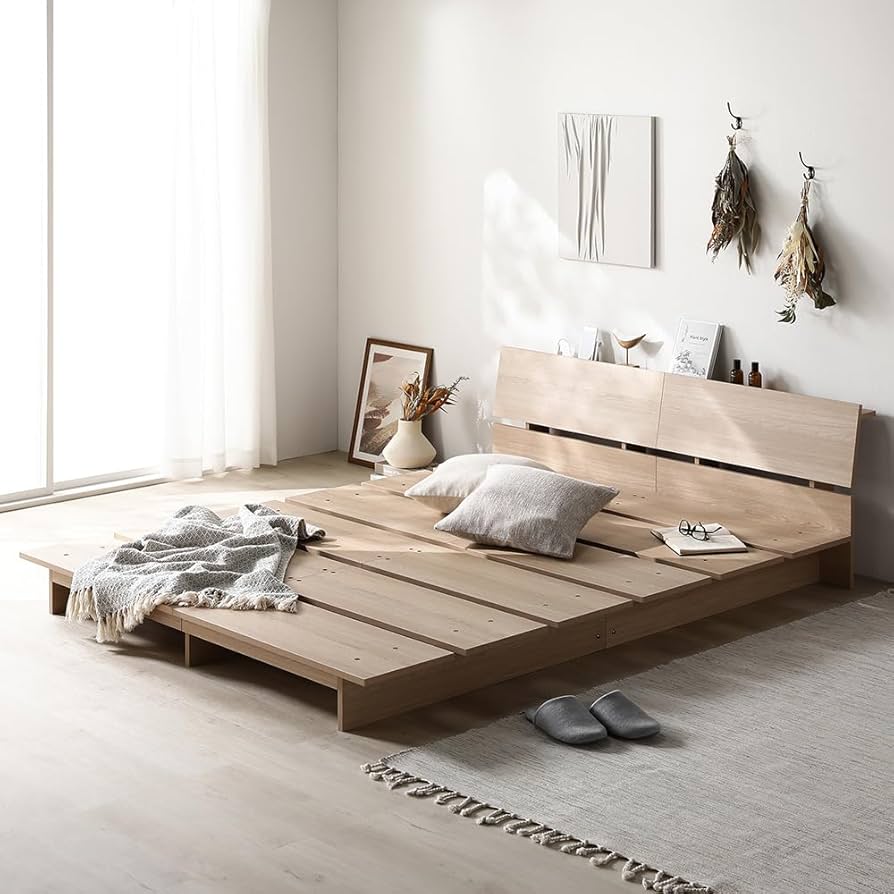 Amazon｜RASIK ベッド セミダブル ステージタイプ フレームのみ