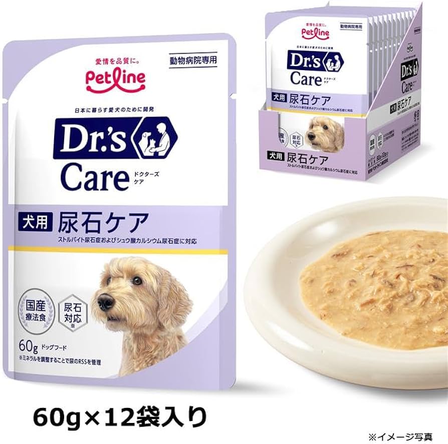Amazon.co.jp: ドクターズケアウェット 犬用尿石ケア 60g×12袋