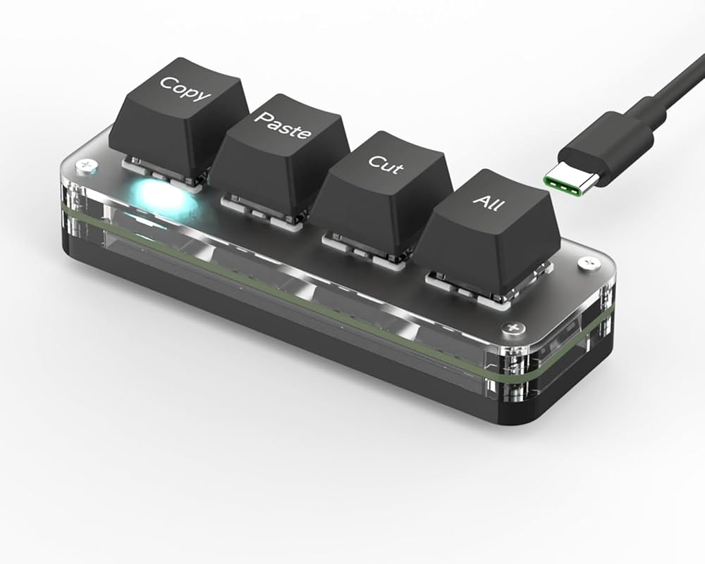 Amazon | BRIMFORD ミニキーボード ショートカットキー 4キー