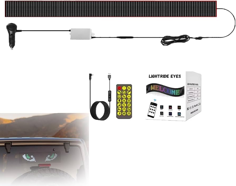 Amazon | Lightride Devil Eyes、車用ダイナミックビッグアイライト