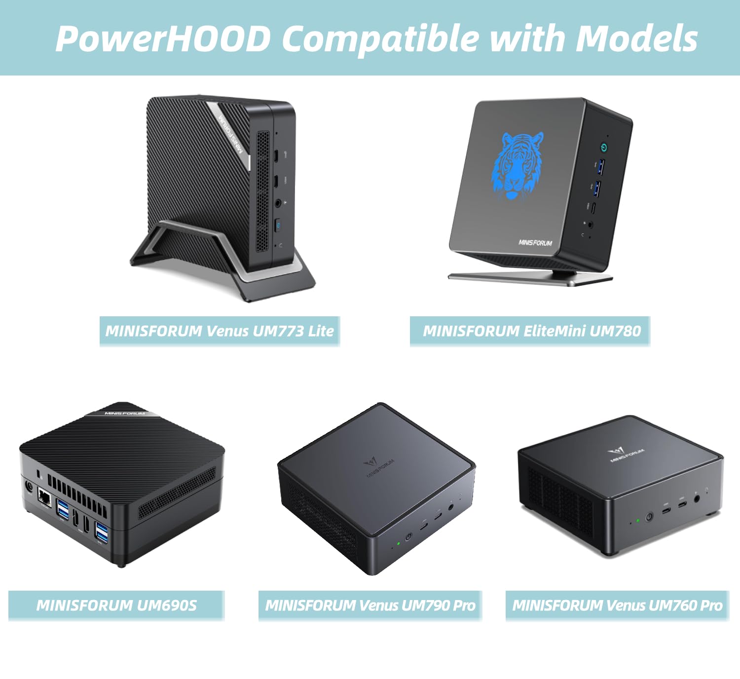 Amazon.com: PowerHOOD 19V AC/DC Adapter Compatible with MINISFORUM