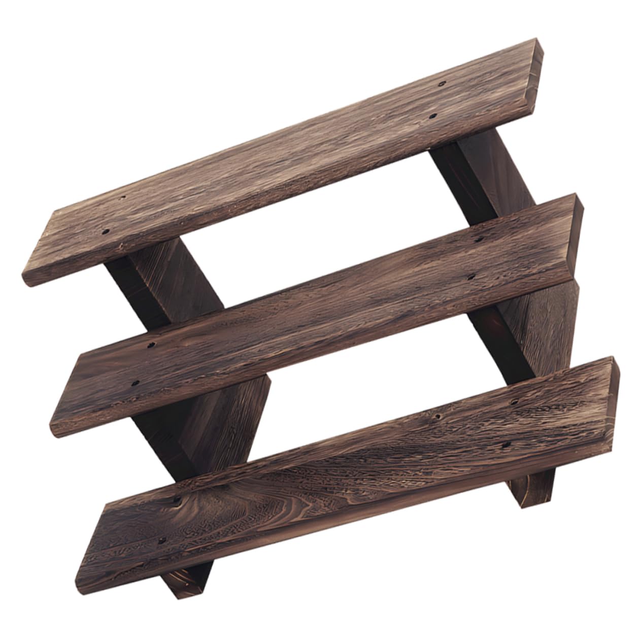 Amazon.co.jp: ULTECHNOVO 木製三段陳列棚 展示棚 木製飾り台 飾り棚