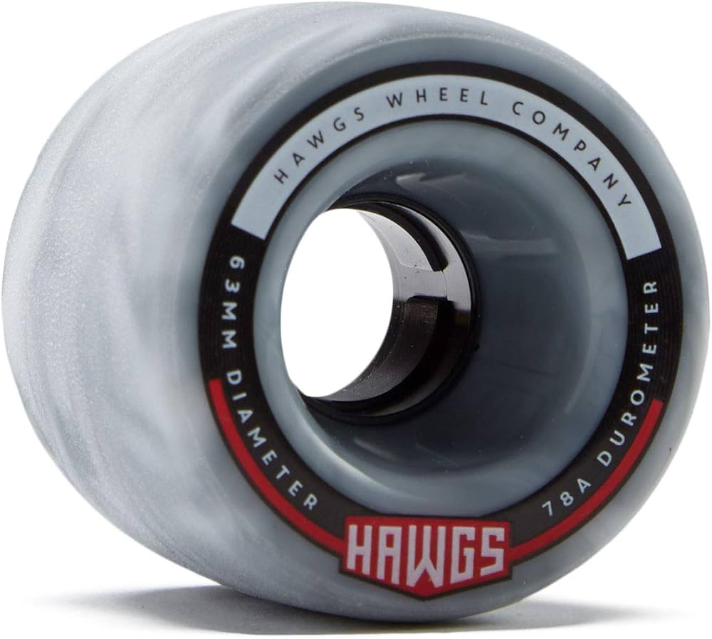 Amazon | Hawgs Fatty Hawgs ロングボードホイール 63mm 78a グレー