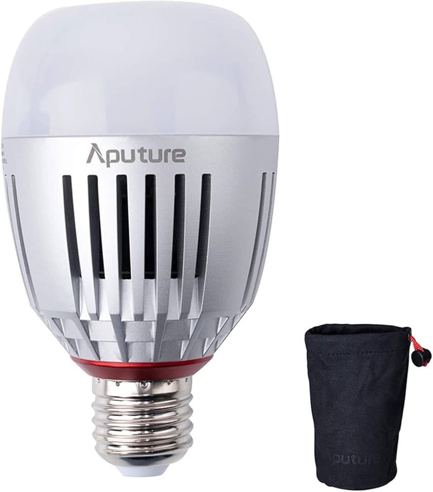 Aputure Accent B7C Smart Led Light Bulbs,1 Pack,7W RGBWW,2000k