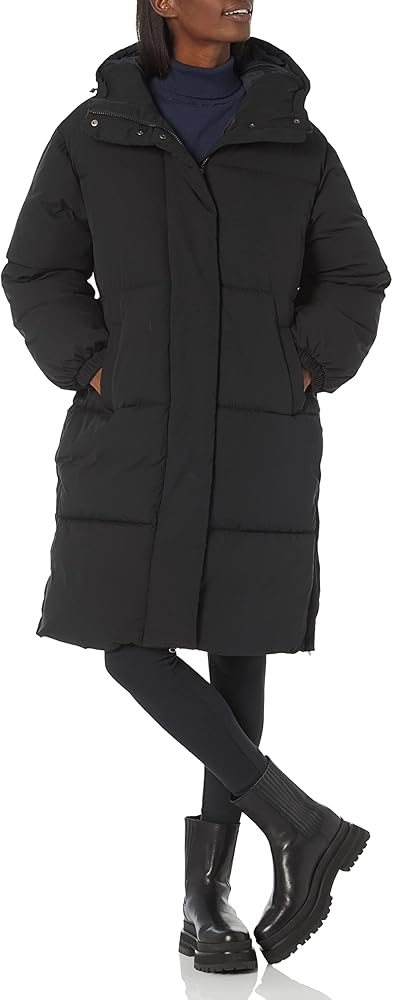 Amazon.com: Amazon Essentials Women's Long Puffer Jacket, Black, X