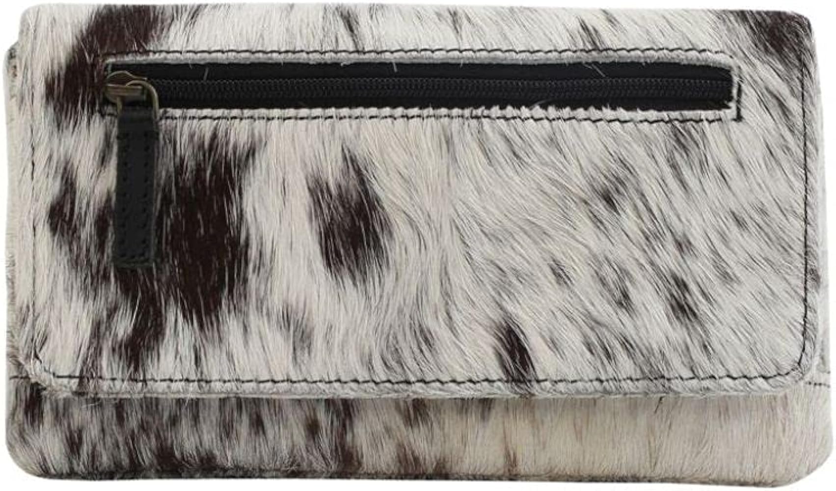 Amazon.com: Myra Cookie Crunch Leather and Hairon Cowhide Wallet