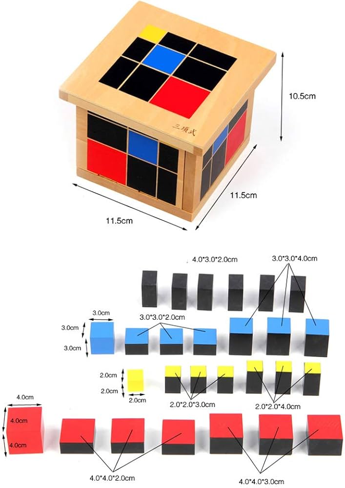 Amazon.co.jp: モンテッソーリ 三項式キューブ モンテッソーリ 数学