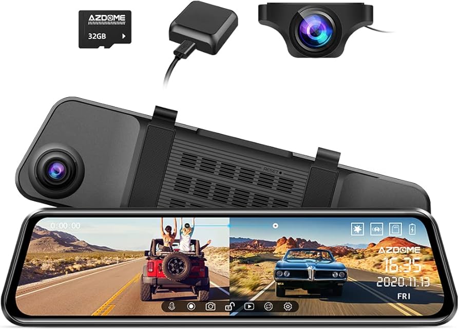 Amazon.co.jp: AZDOME ドライブレコーダー ミラー型 右ハンドル仕様