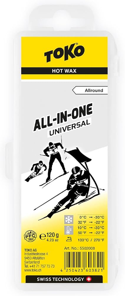 Amazon.com: TOKO All in One Snowboard and Ski Wax 120g Universal