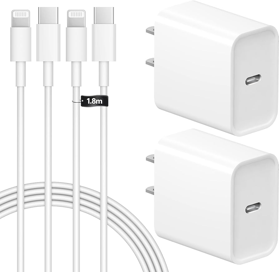 Amazon | for iPhone-充電器-純正 20W PD 急速充電【2個セット＆2本USB