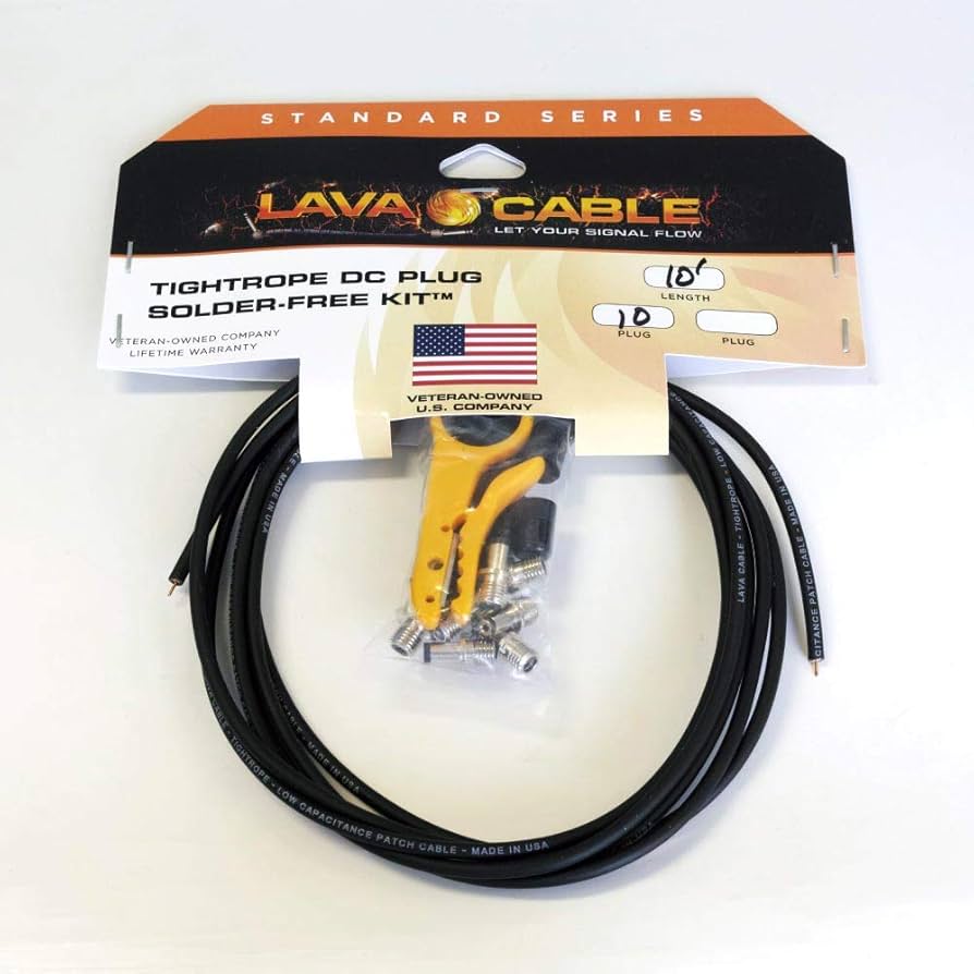 Amazon | Lava Cable Tightrope DC Plug Solder-Free Kit DCケーブル