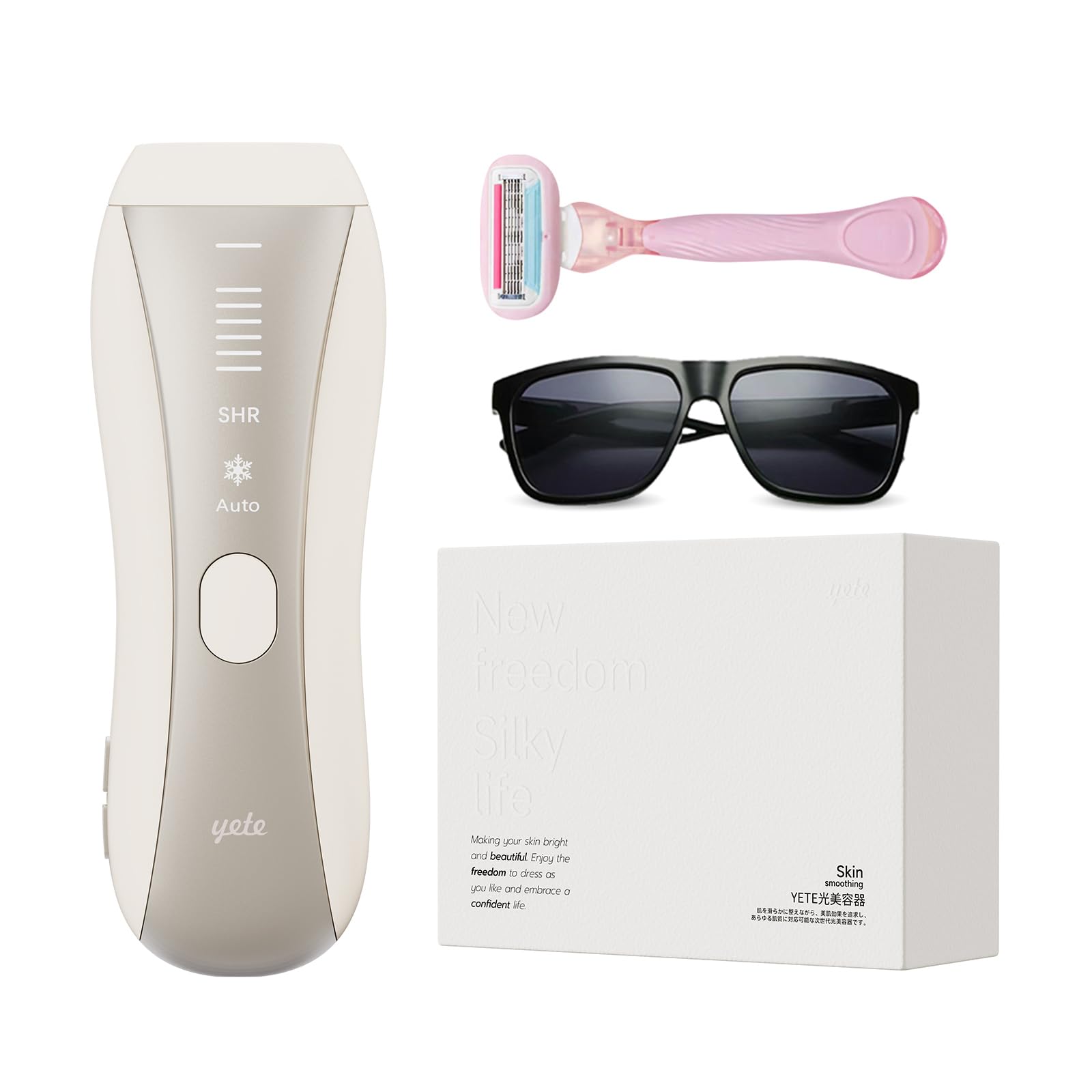 Amazon | Yete（エイティー）脱毛器 IPL光脱毛器 サファイア冷却 SHR