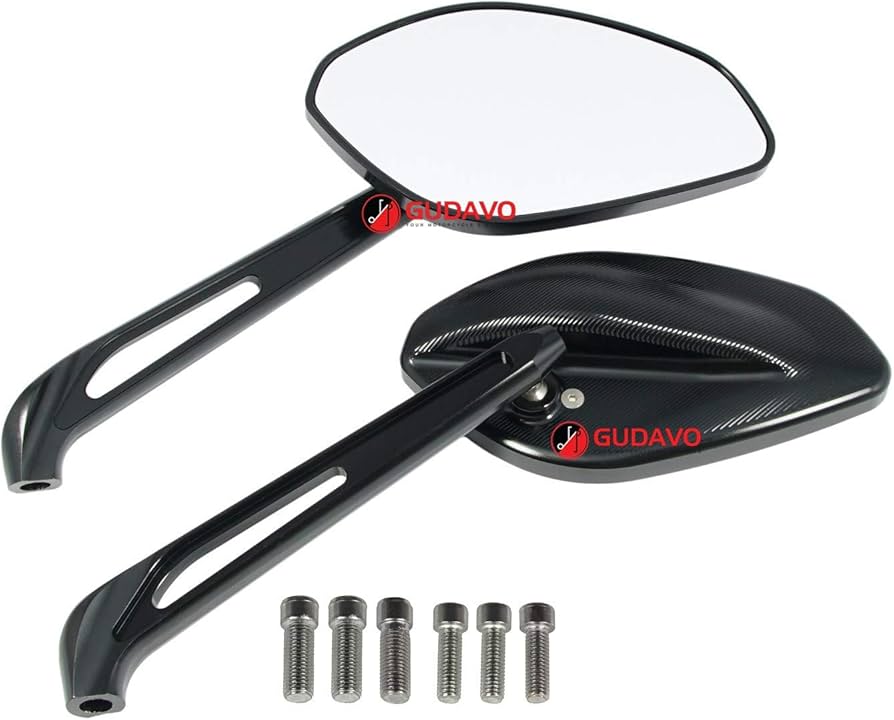 Amazon | オートバイ アルミ CNC ミラー バイク 汎用 8mm 10mm 逆/正